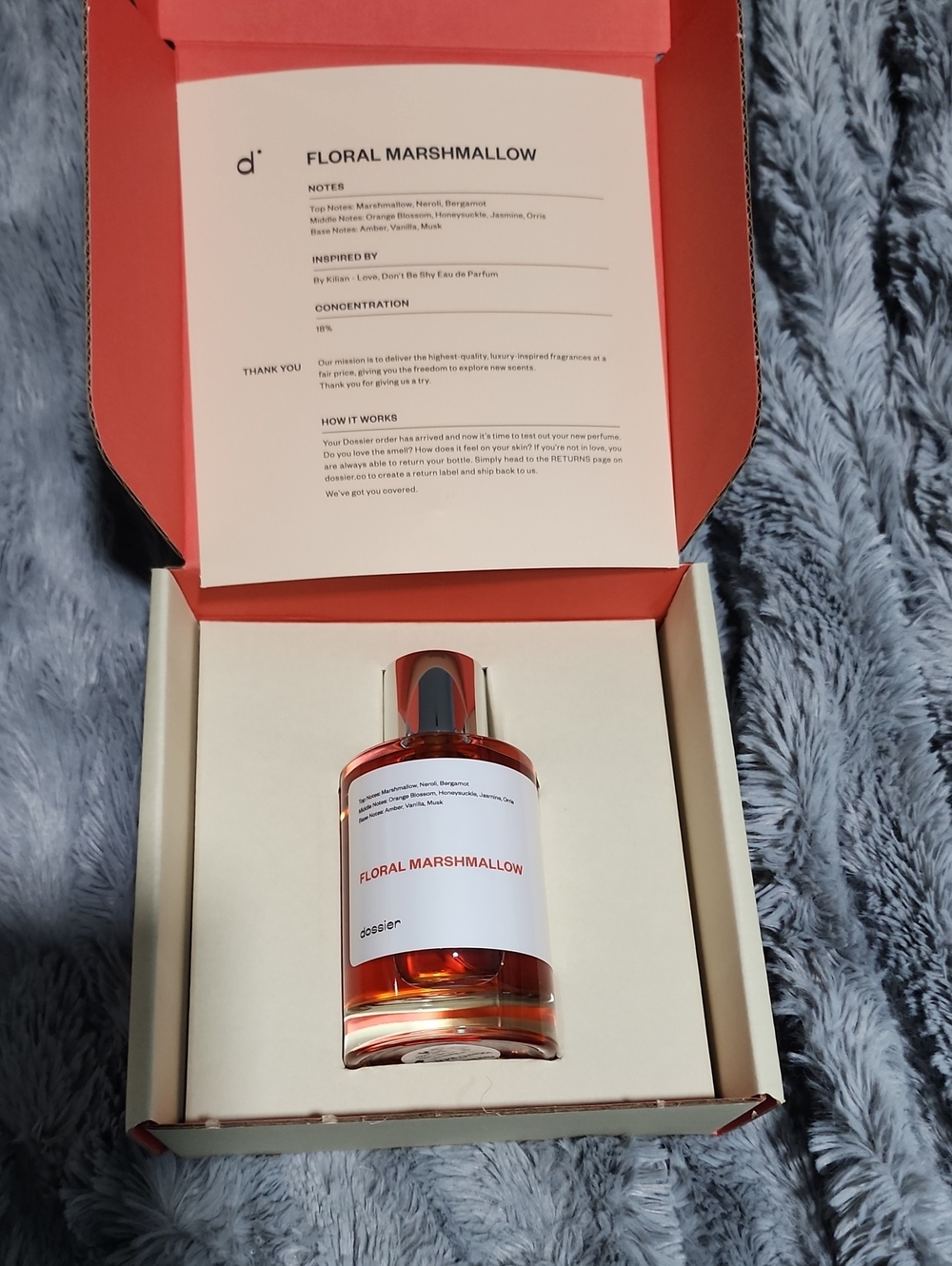 Floral Marshmallow Eau de Parfum - Coral & White Bottle